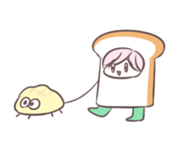 go!go!shokupanchan sticker #7456688