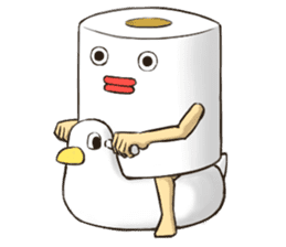 Toilet roll Sticker 2 sticker #7456910
