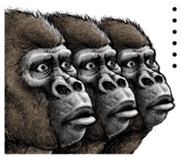 Gorilla gorilla sticker #7457052