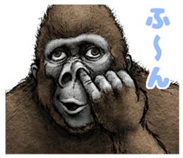 Gorilla gorilla sticker #7457054