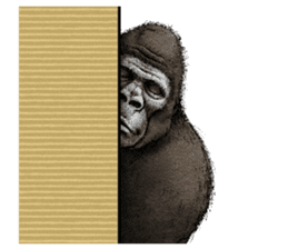 Gorilla gorilla sticker #7457058