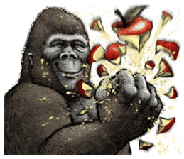 Gorilla gorilla sticker #7457065