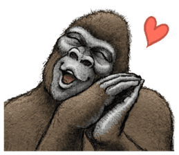 Gorilla gorilla sticker #7457069