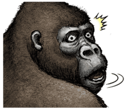 Gorilla gorilla sticker #7457084