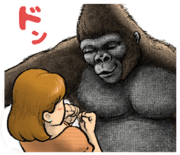 Gorilla gorilla sticker #7457090