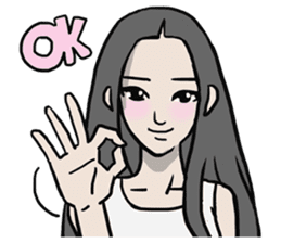 AsB - Comic Girl / Two Step Of Horror sticker #7457334