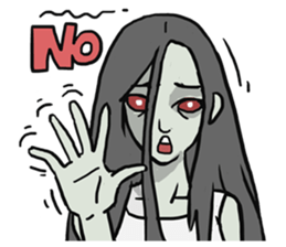 AsB - Comic Girl / Two Step Of Horror sticker #7457338