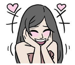 AsB - Comic Girl / Two Step Of Horror sticker #7457340