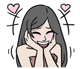 AsB - Comic Girl / Two Step Of Horror sticker #7457340