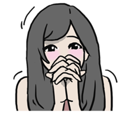 AsB - Comic Girl / Two Step Of Horror sticker #7457341