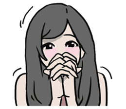 AsB - Comic Girl / Two Step Of Horror sticker #7457341