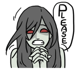 AsB - Comic Girl / Two Step Of Horror sticker #7457345