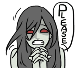 AsB - Comic Girl / Two Step Of Horror sticker #7457345