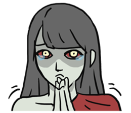 AsB - Comic Girl / Two Step Of Horror sticker #7457346