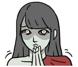 AsB - Comic Girl / Two Step Of Horror sticker #7457346