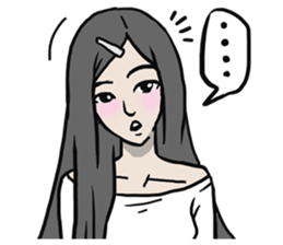 AsB - Comic Girl / Two Step Of Horror sticker #7457349