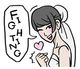 AsB - Comic Girl / Two Step Of Horror sticker #7457350