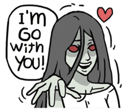 AsB - Comic Girl / Two Step Of Horror sticker #7457352