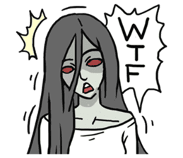 AsB - Comic Girl / Two Step Of Horror sticker #7457353