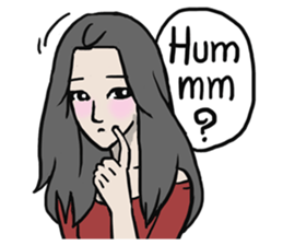 AsB - Comic Girl / Two Step Of Horror sticker #7457356