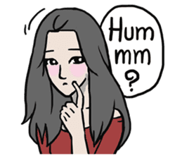 AsB - Comic Girl / Two Step Of Horror sticker #7457356