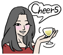 AsB - Comic Girl / Two Step Of Horror sticker #7457357