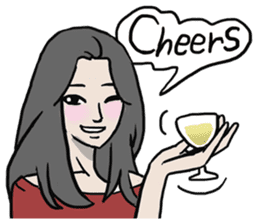 AsB - Comic Girl / Two Step Of Horror sticker #7457357