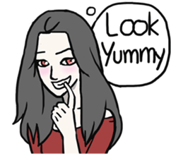 AsB - Comic Girl / Two Step Of Horror sticker #7457360