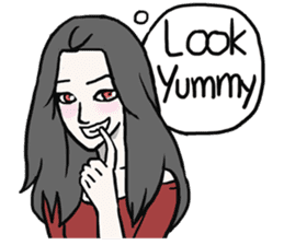 AsB - Comic Girl / Two Step Of Horror sticker #7457360