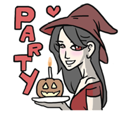 AsB - Comic Girl / Two Step Of Horror sticker #7457363