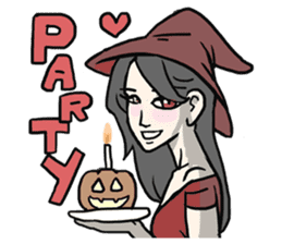 AsB - Comic Girl / Two Step Of Horror sticker #7457363