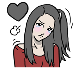 AsB - Comic Girl / Two Step Of Horror sticker #7457365