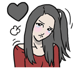 AsB - Comic Girl / Two Step Of Horror sticker #7457365