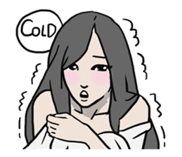 AsB - Comic Girl / Two Step Of Horror sticker #7457366