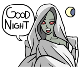 AsB - Comic Girl / Two Step Of Horror sticker #7457371