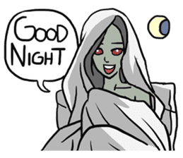 AsB - Comic Girl / Two Step Of Horror sticker #7457371
