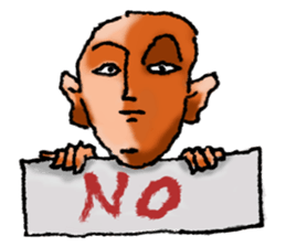 Feelings of a shaven head sticker #7457944