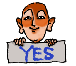 Feelings of a shaven head sticker #7457960