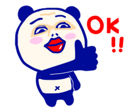 Panda lady sticker #7458052