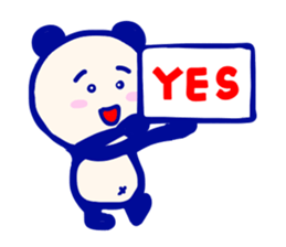 Panda lady sticker #7458083