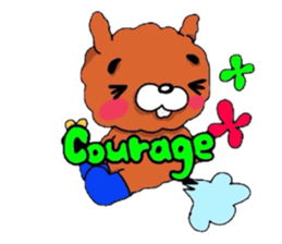 The flying hare-dog (^-^)/ France. sticker #7458097