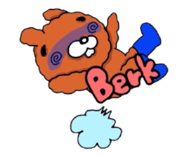 The flying hare-dog (^-^)/ France. sticker #7458098