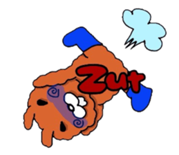 The flying hare-dog (^-^)/ France. sticker #7458099