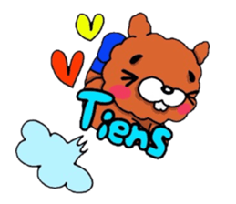 The flying hare-dog (^-^)/ France. sticker #7458100