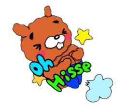 The flying hare-dog (^-^)/ France. sticker #7458101