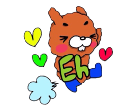 The flying hare-dog (^-^)/ France. sticker #7458104