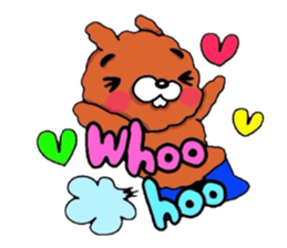 The flying hare-dog (^-^)/ France. sticker #7458108