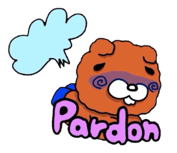 The flying hare-dog (^-^)/ France. sticker #7458111