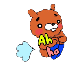 The flying hare-dog (^-^)/ France. sticker #7458126