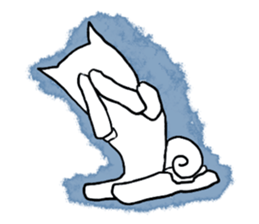 with a white dog sticker #7458779